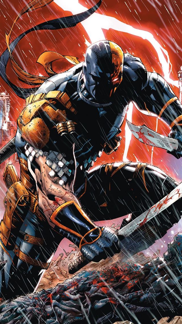 1284x2778 Deathstroke Splash Art Cave - deathstroke iPhone Wallpaper
