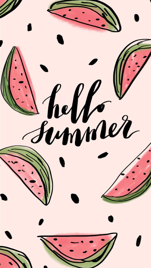 1284x2778 Hello Summer FREE Mint Maple - Summer iPhone Wallpaper