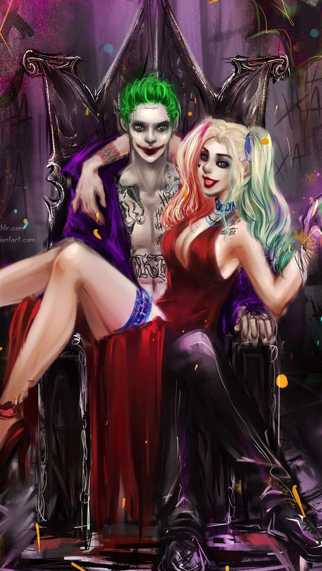 640x1136 Harley Quinn Cave -  iPhone Wallpaper