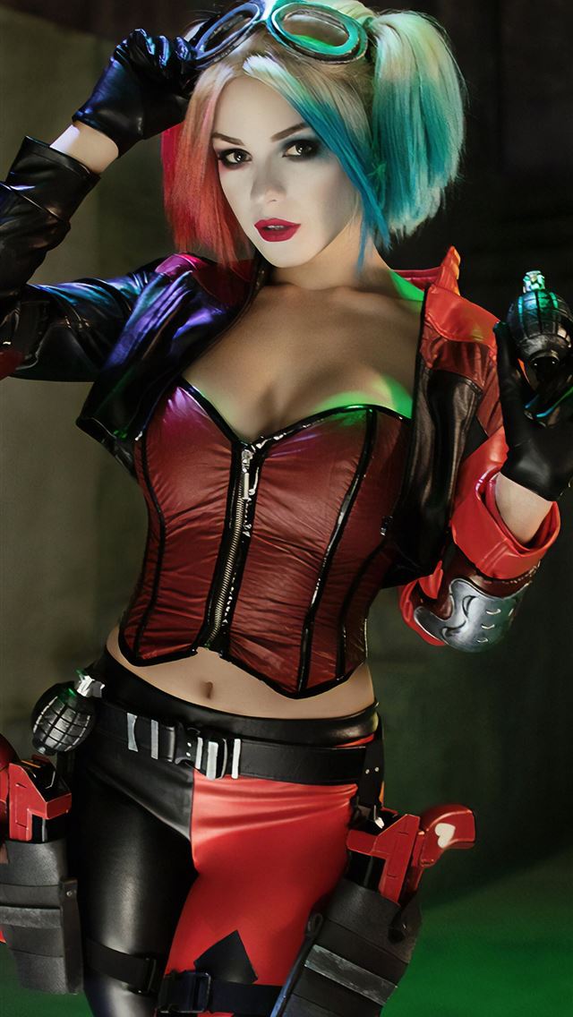 1284x2778 325197 Harley Quinn Cosplay 4K phone HD Images Bac... - harley quinn iPhone Wallpaper
