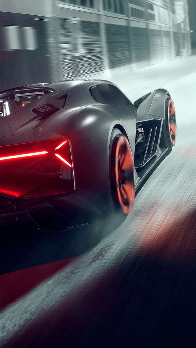 1284x2778 rear taillight lamborghini terzo millennio lg v30 ... - lamborghini terzo millennio iPhone Wallpaper