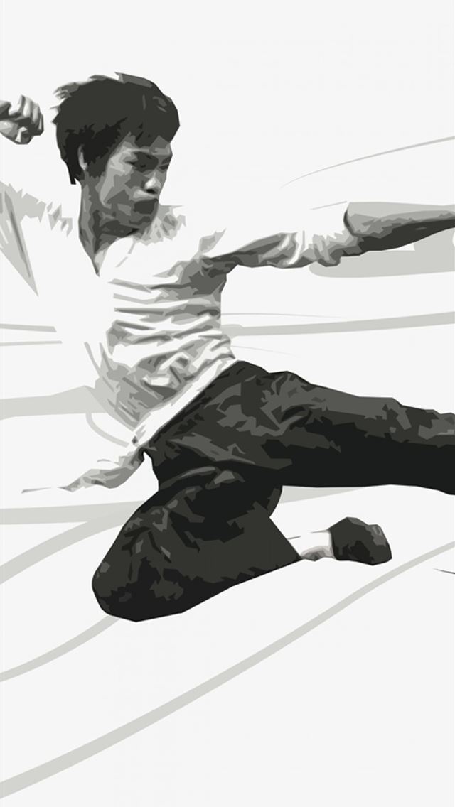1284x2778 Bruce Lee Kung Fu Artwork Actor for Samsung Galaxy... - bruce lee iPhone Wallpaper