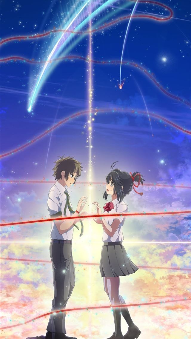 1284x2778 Kimi No Na Wa Taki Tachibana Mitsuha Miyamizu Bond... - mitsuha miyamizu iPhone Wallpaper