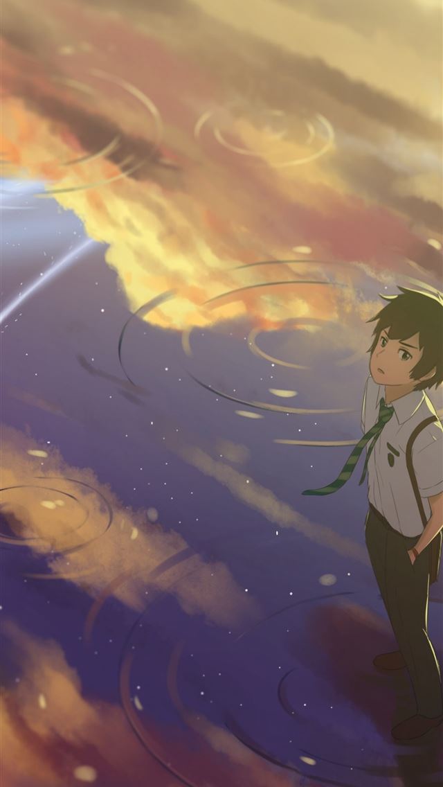 1284x2778 Your Name Taki Tachibana Mitsuha Miyamizu Kimi No ... - mitsuha miyamizu iPhone Wallpaper