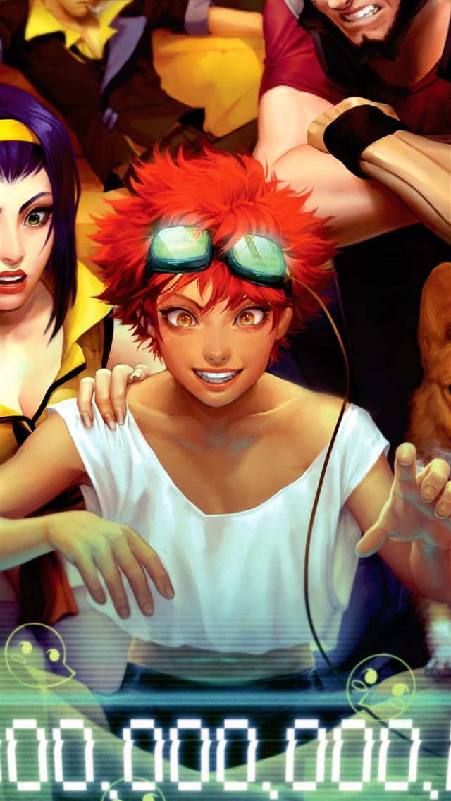 1284x2778  Amanda Schank women men Cowboy Bebop brunette red... - cowboy bebop iPhone Wallpaper