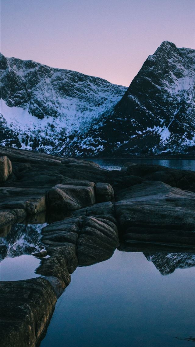 1284x2778 sunset mountains tungeneset norway samsung galaxy ... - norway iPhone Wallpaper