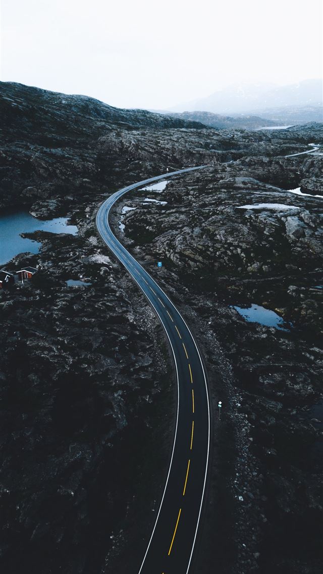 1284x2778 Aerial view Highway E10 1 Narvik Norway LG V30 LG ... - norway iPhone Wallpaper