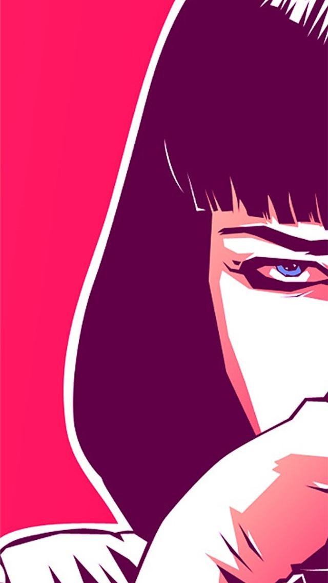 1284x2778 Mia Wallace Pulp Fiction Movie Artwork Resolution ... - pulp fiction iPhone Wallpaper