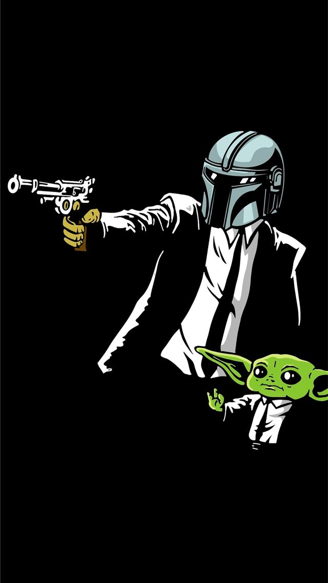 1284x2778 Pulp Fiction Mandalorian Style Amoledbackgrounds - pulp fiction iPhone Wallpaper