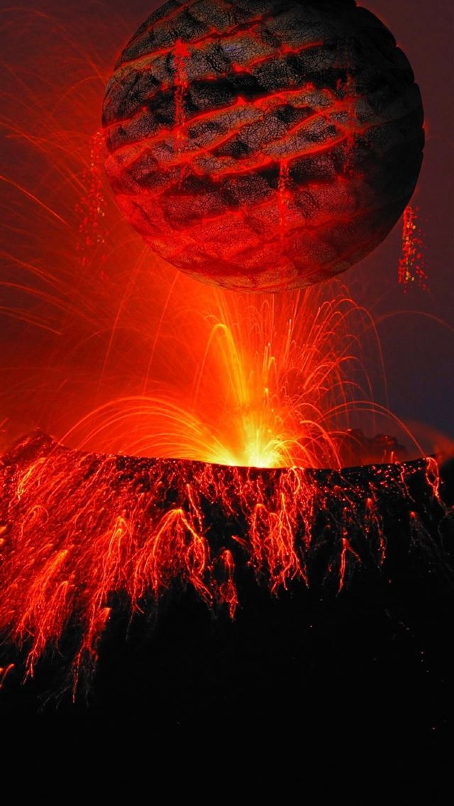 1284x2778 Volcano Lava 4k Samsung Galaxy Note 9 8 S9 S8 S8 Q... - volcano iPhone Wallpaper