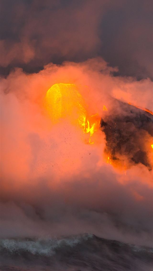 1284x2778 Volcano Cave - volcano iPhone Wallpaper