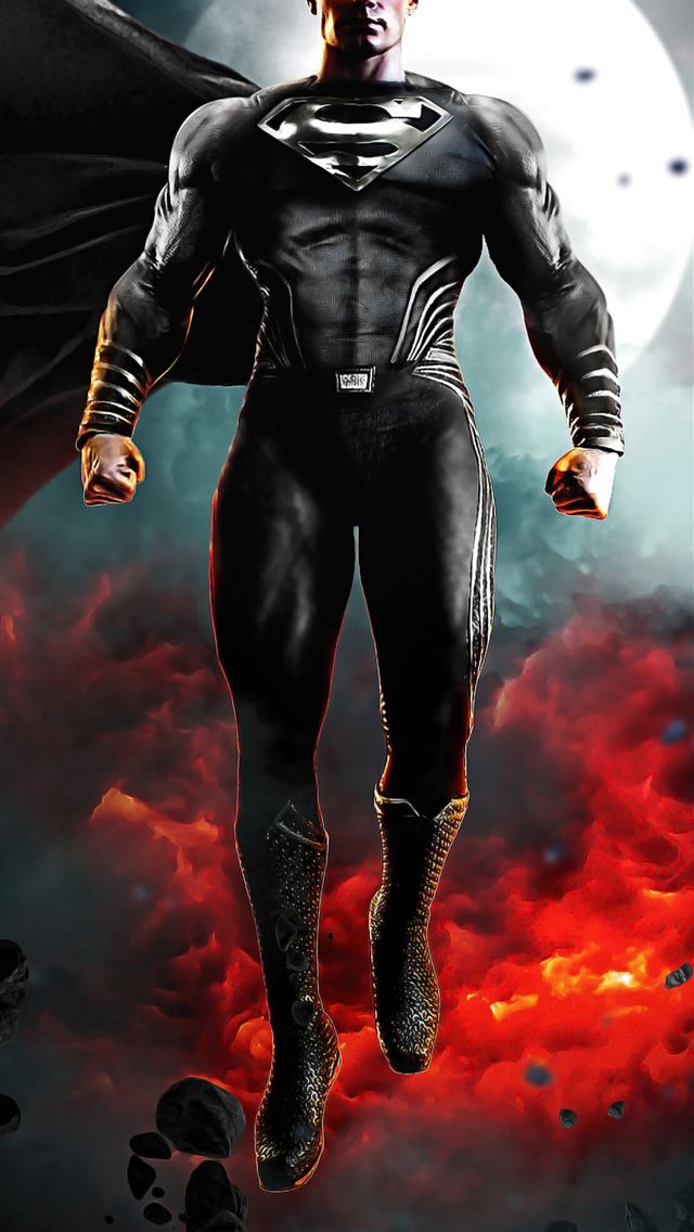 1284x2778 ZS Justice League Black Suit Superman Resolution H... - superman iPhone Wallpaper