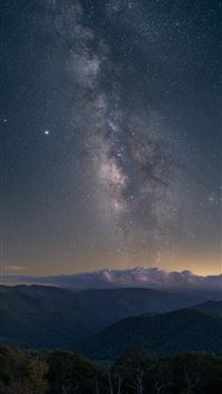 The Milky Way became visible on a dark stretch of ... wallpaper
