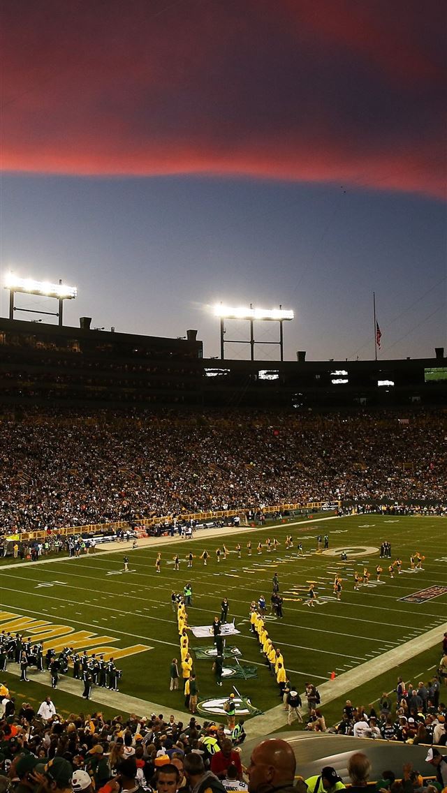 Packers Zoom background of Lambeau Field in Green Bay
