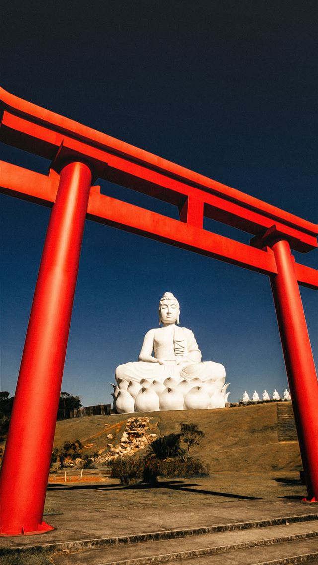1284x2778 religious buddha statue gate samsung galaxy s8 sam... - buddha iPhone Wallpaper