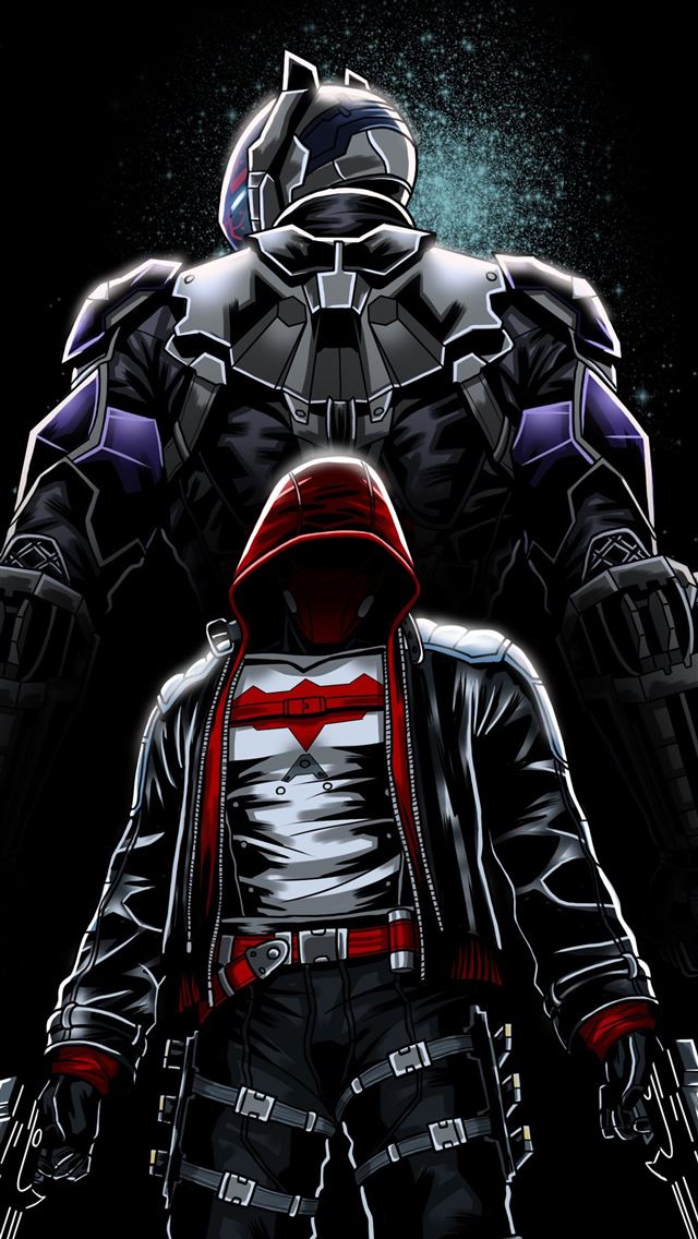 640x1136 Batman Red Hood -  iPhone Wallpaper