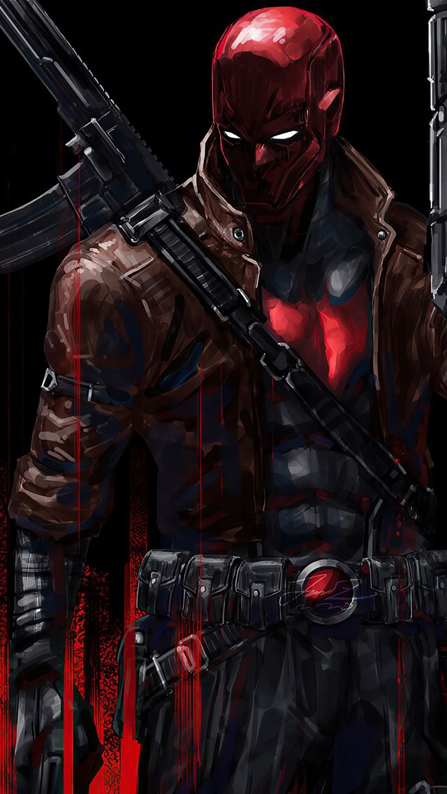 640x1136 Red Hood With Gun Sony Xperia X XZ Z5 Premium HD 4... -  iPhone Wallpaper