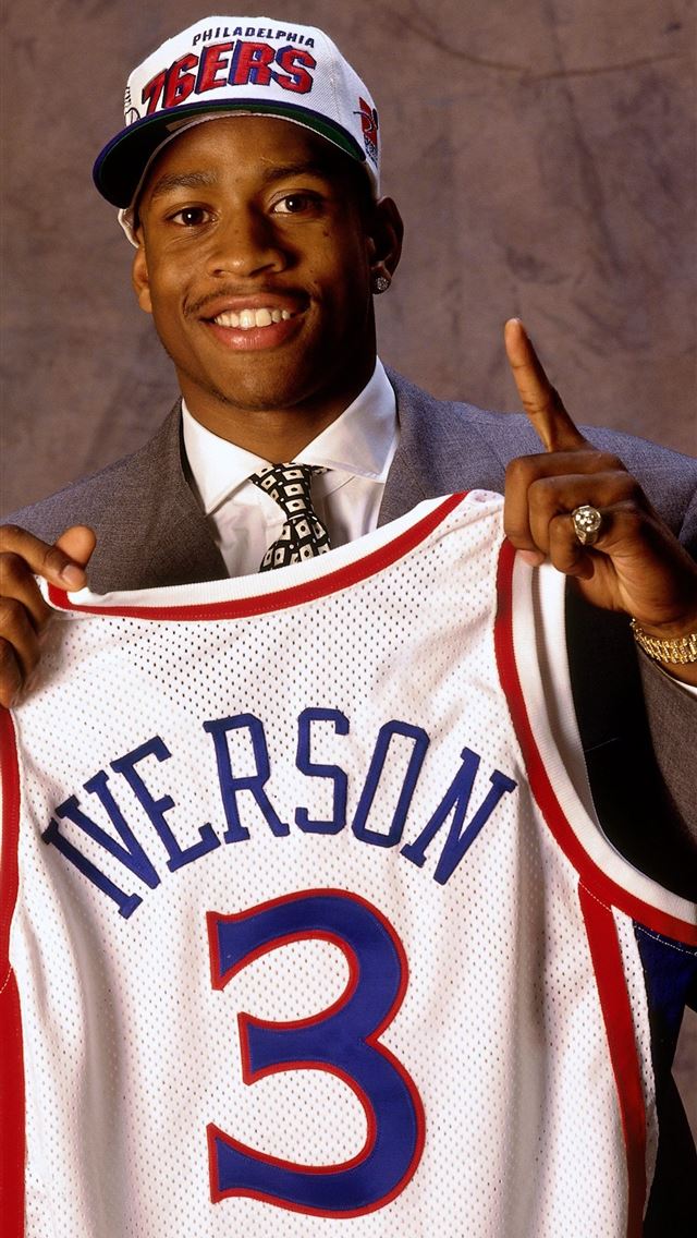 1284x2778 1996 Round 1 Pick 1 Allen Iverson - allen iverson iPhone Wallpaper