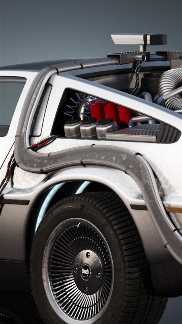 640x1136 Back To The Future Delorean Side View for Google N... -  iPhone Wallpaper