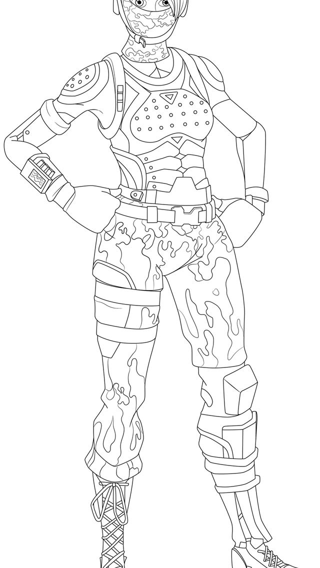 Free Fortnite Coloring Pages Renegade Raider - vrogue.co