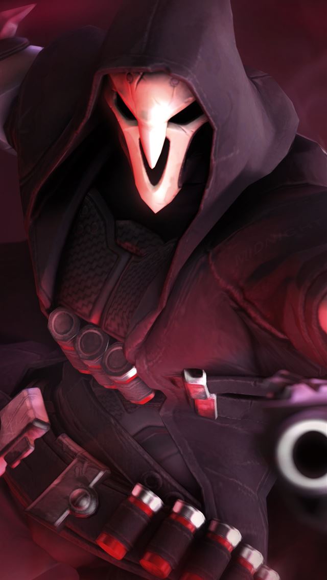 1284x2778 Reaper Overwatch 5k Samsung Galaxy Note 9 8 S9 S8 ... - overwatch iPhone Wallpaper