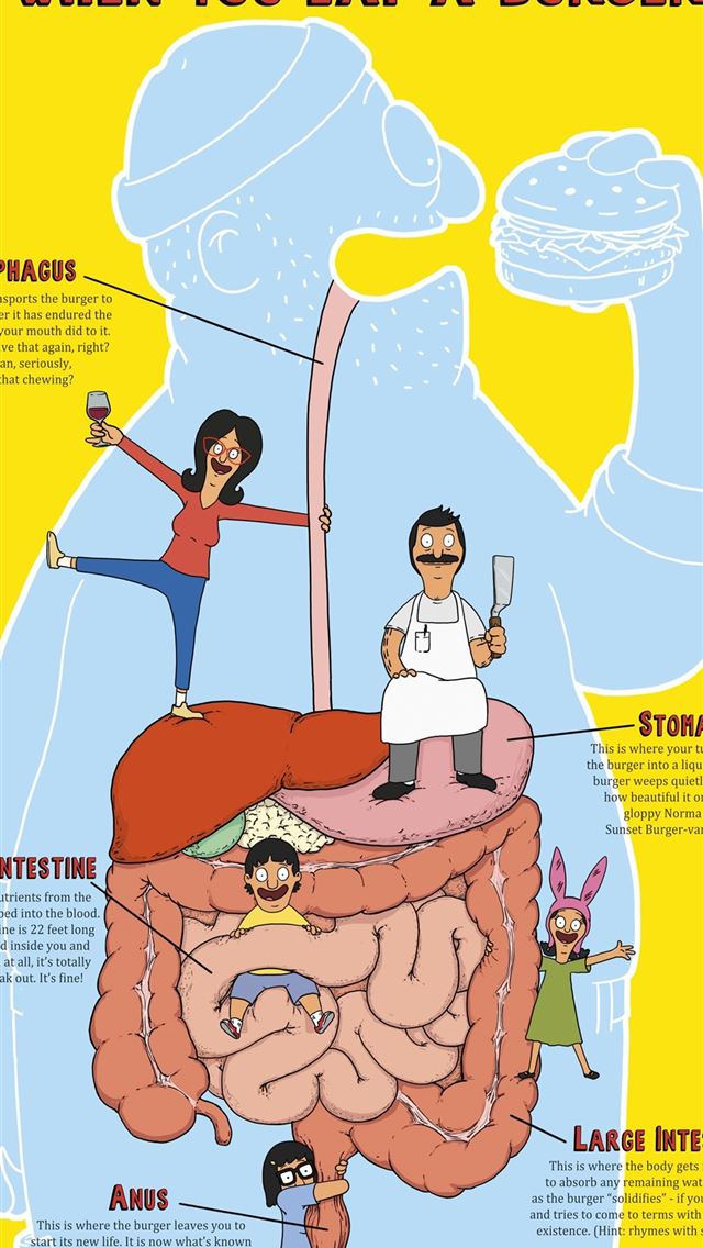 1125x2436 Bob's Burgers SDCC 2017 exclusive - bobs burgers iPhone Wallpaper