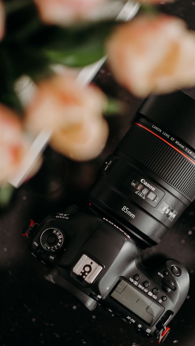 1284x2778 canon camera equipment lens hd background - canon iPhone Wallpaper