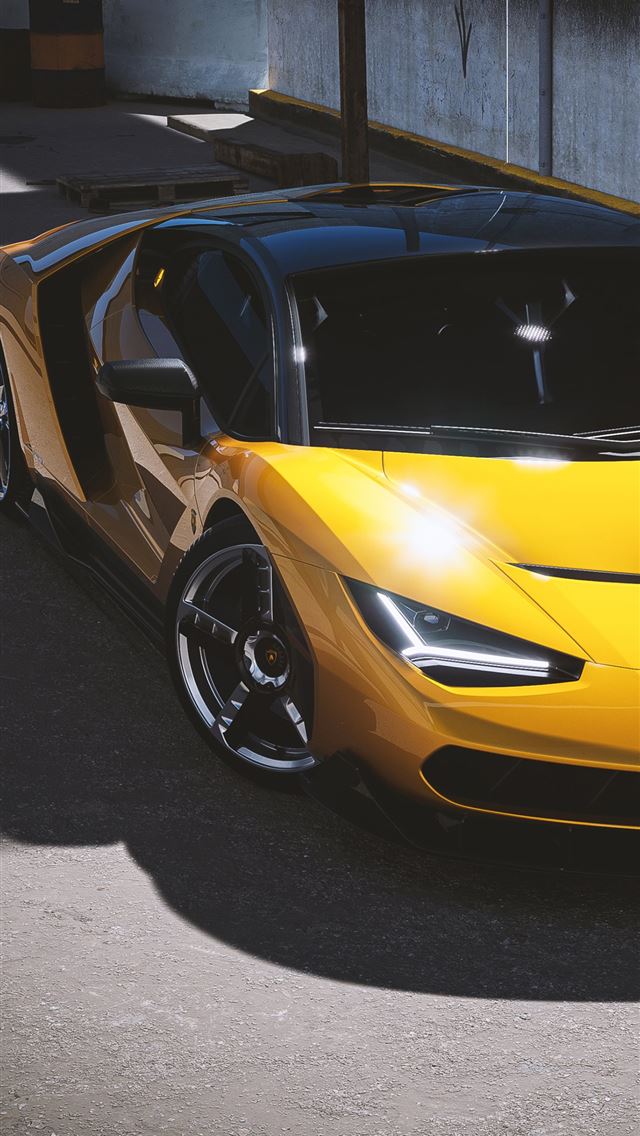 1284x2778 2021 Lamborghini Centenario Yellow Cgi 4k Sony Xpe... - lamborghini centenario iPhone Wallpaper