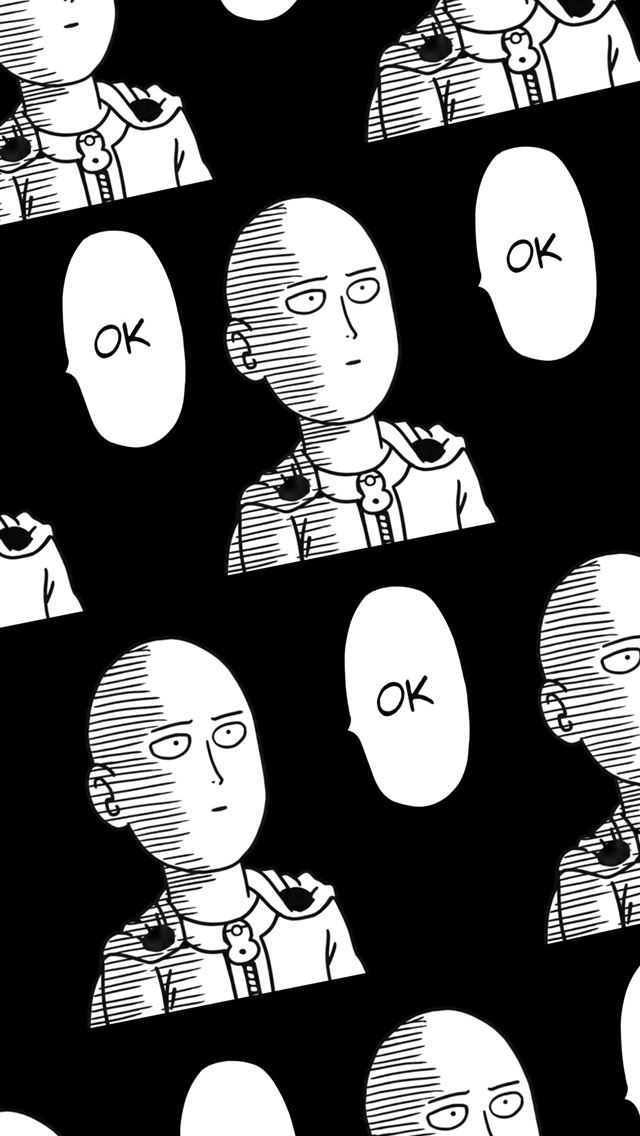 1284x2778  Saitama One Punch Man anime manga amoled CorruptA... - saitama iPhone Wallpaper