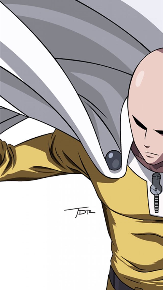 1284x2778 One Punch Man Saitama Cape Bald Hero Bodysuit for ... - saitama iPhone Wallpaper