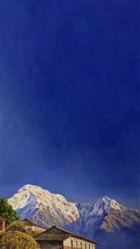 Ghandruk painting Nepal wallpaper