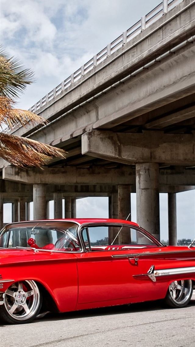 1125x2436 Chevrolet Impala Red Side View Classic Cars for Go... - chevrolet impala iPhone Wallpaper