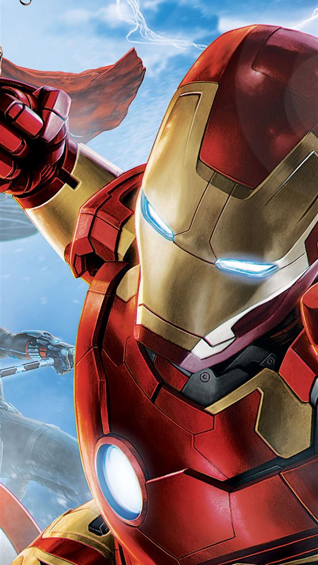 1284x2778 Avengers Age of Ultron Iron Man Captain America Hu... - ultron iPhone Wallpaper