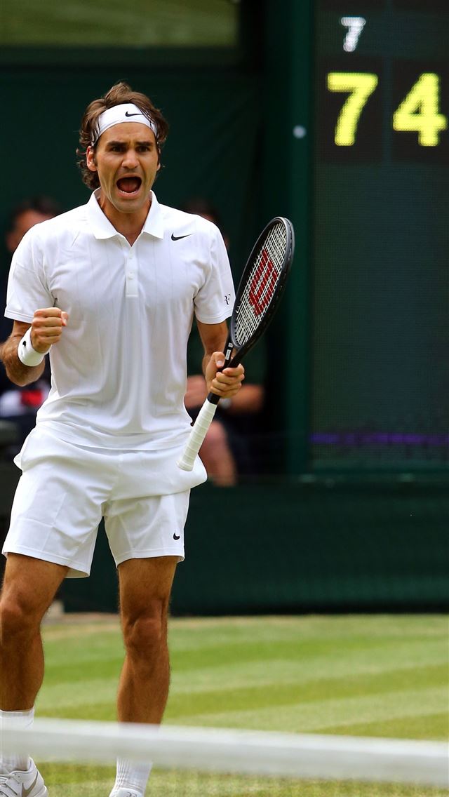 1284x2778 Roger Federer of Switzerland celebrates during the... - roger federer iPhone Wallpaper