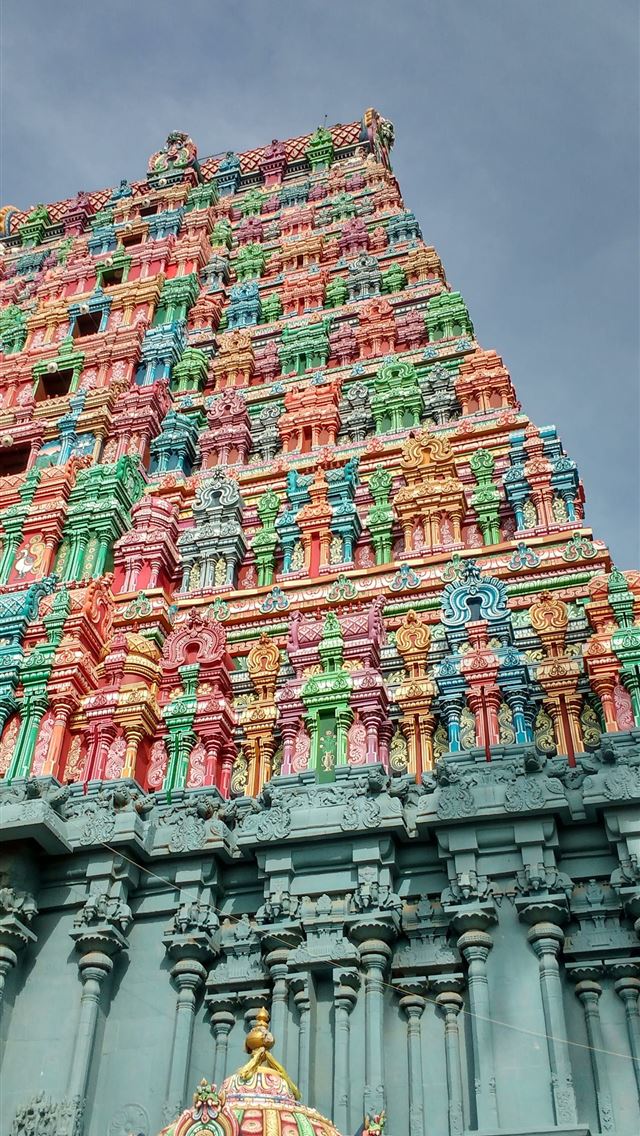 1284x2778 india tamil nadu tamil colour temple K hd desktop - temple iPhone Wallpaper