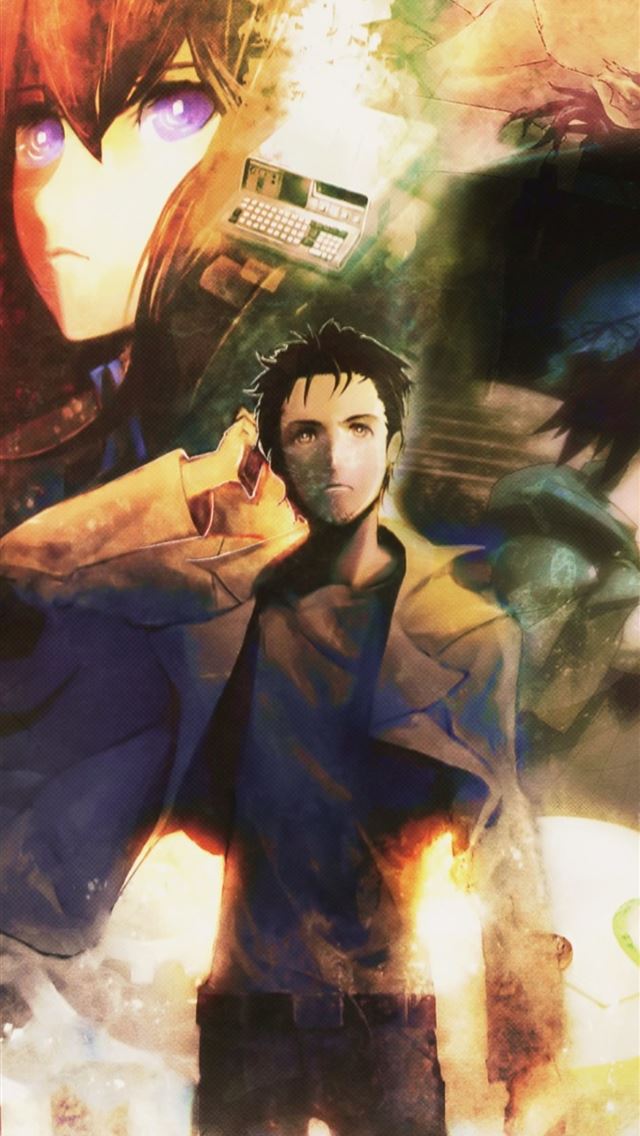 1284x2778 steins gate 0 rintarou okabe kurisu makise Resolut... - kurisu makise iPhone Wallpaper