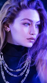 Gigi Hadid in neon light 8k Ultra HD ID 4698 wallpaper