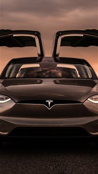 Tesla Model X Front 4k Samsung Galaxy Note 9 8 S9 ... wallpaper