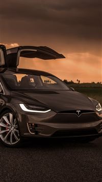 Tesla Model X Front Sony Xperia X XZ Z5 Premium HD... wallpaper