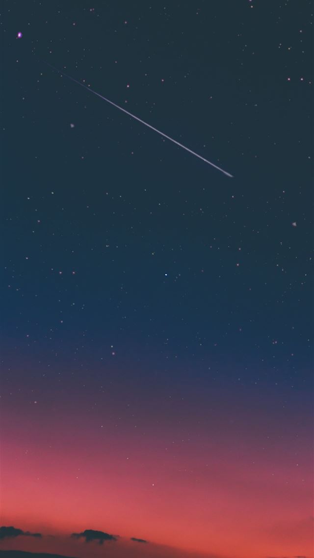 1284x2778 Mountains Fog Sky Stars Sunset Sunset Night teahub... - 1080x1920 iPhone Wallpaper