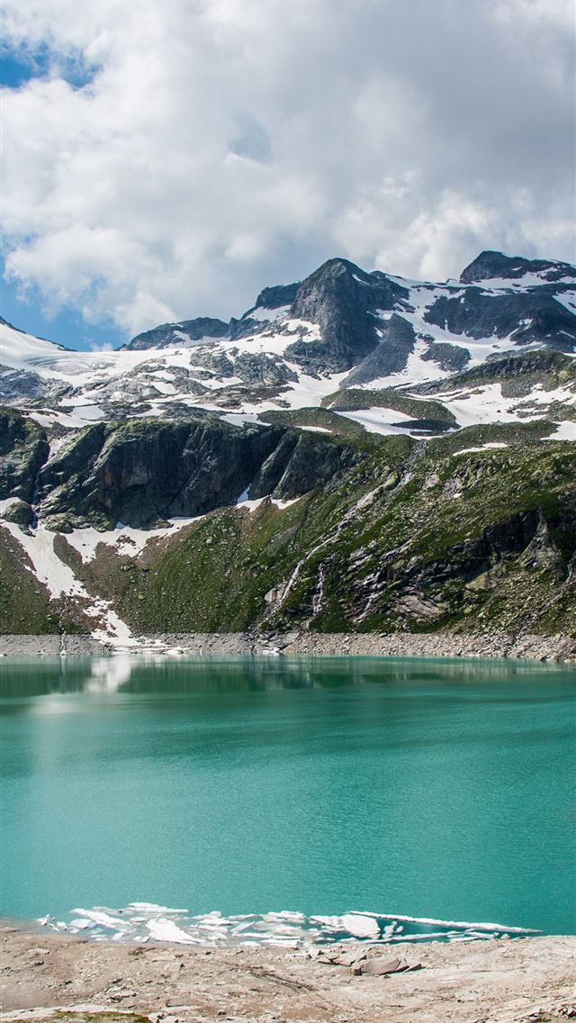 1284x2778 Austria 5k 4k 8k Alps lake mountains clouds Nature - austria iPhone Wallpaper