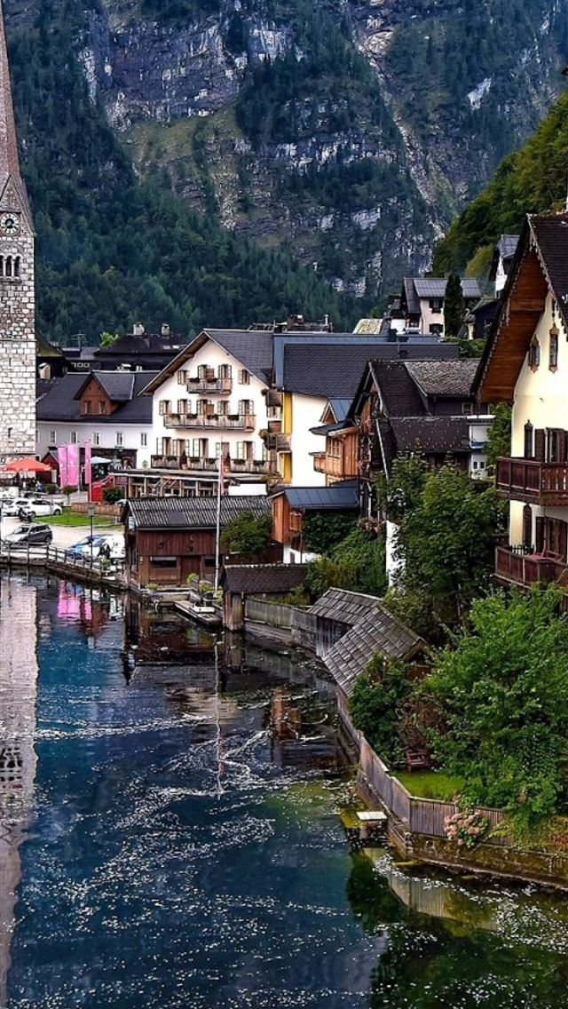 1284x2778 hallstatt austria hallstatt lake Samsung Galaxy No... - austria iPhone Wallpaper