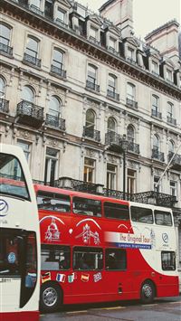 2 white and red buses free image wallpaper