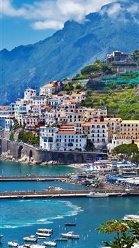 Amalfi Italy Sony Xperia X XZ Z5 Premium HD City 4... wallpaper