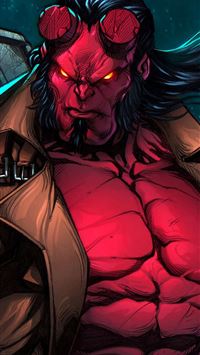 Hellboy ics Art 4K wallpaper