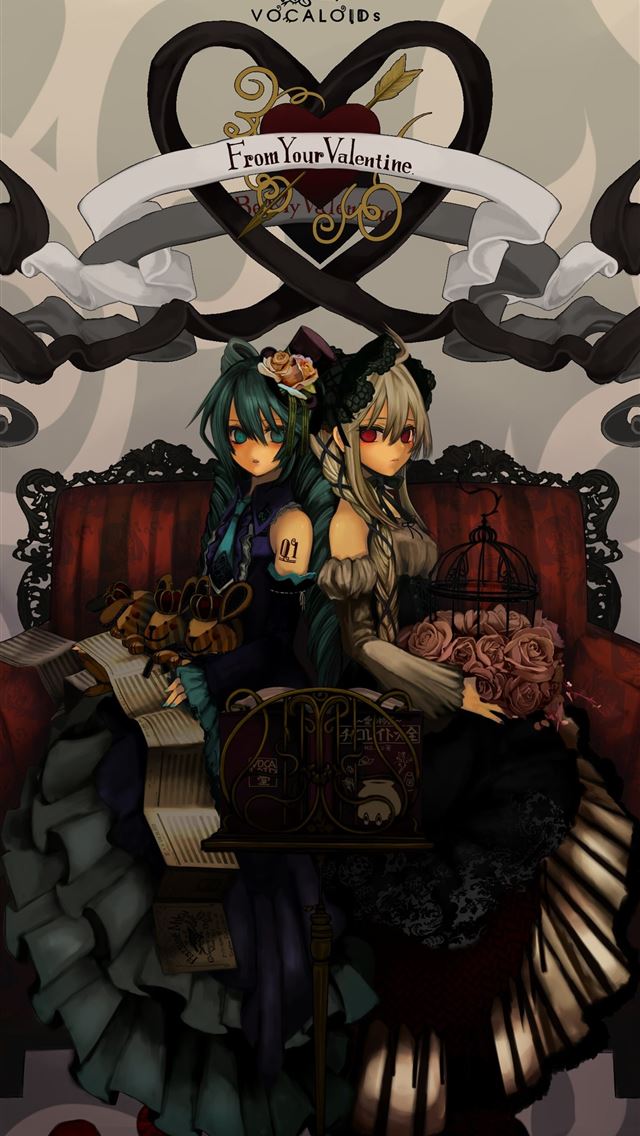 1284x2778  vocaloid hatsune miku gothic gothic dress lolita ... - 1024x768 iPhone Wallpaper