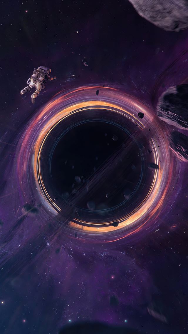 1284x2778 Black hole around asteroids and planets 5k Ultra H... - asteroids iPhone Wallpaper