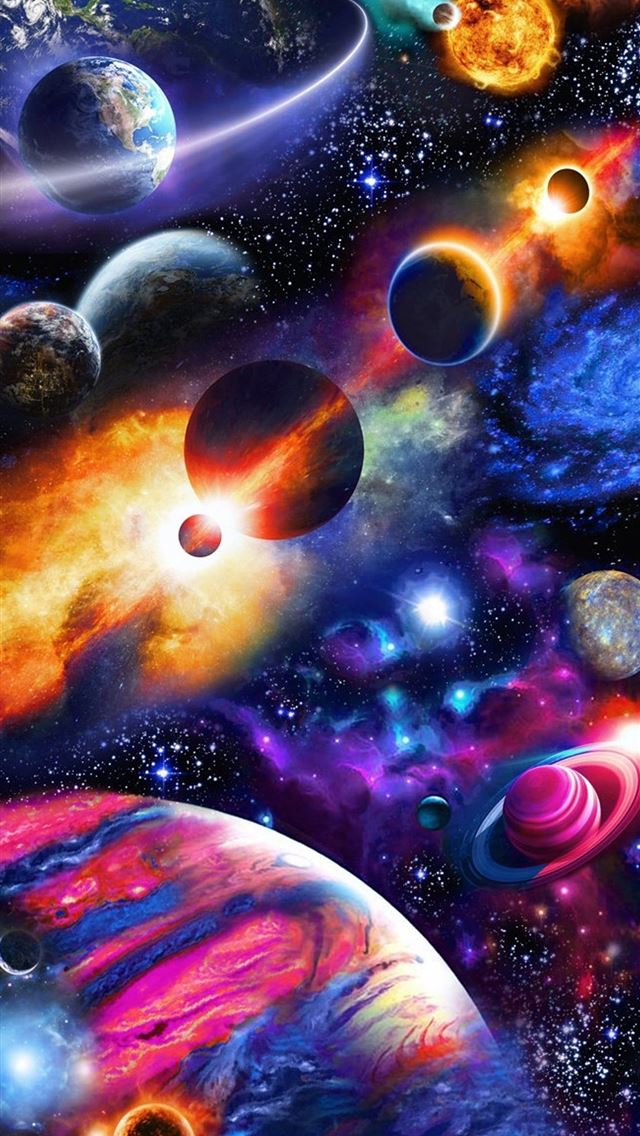 1284x2778 23 Fabric Panel Timeless Treasures Space Solar Sys... - solar system iPhone Wallpaper
