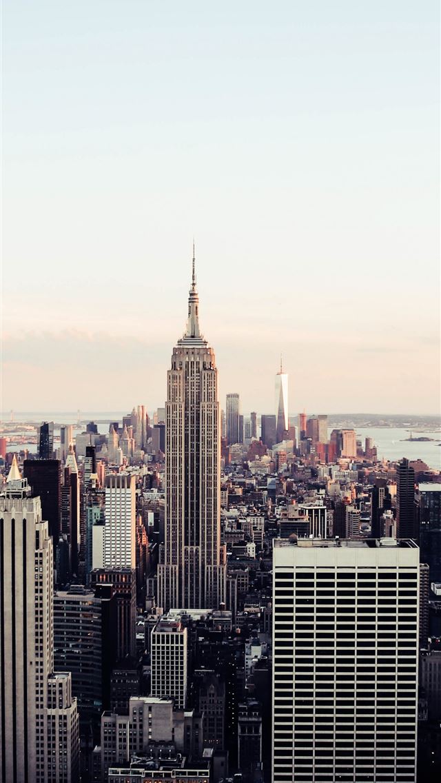 1284x2778 New york cityscape buildings Empire State Building... - empire state iPhone Wallpaper