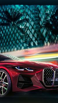 Red BMW concept 4 artwork wallpaper